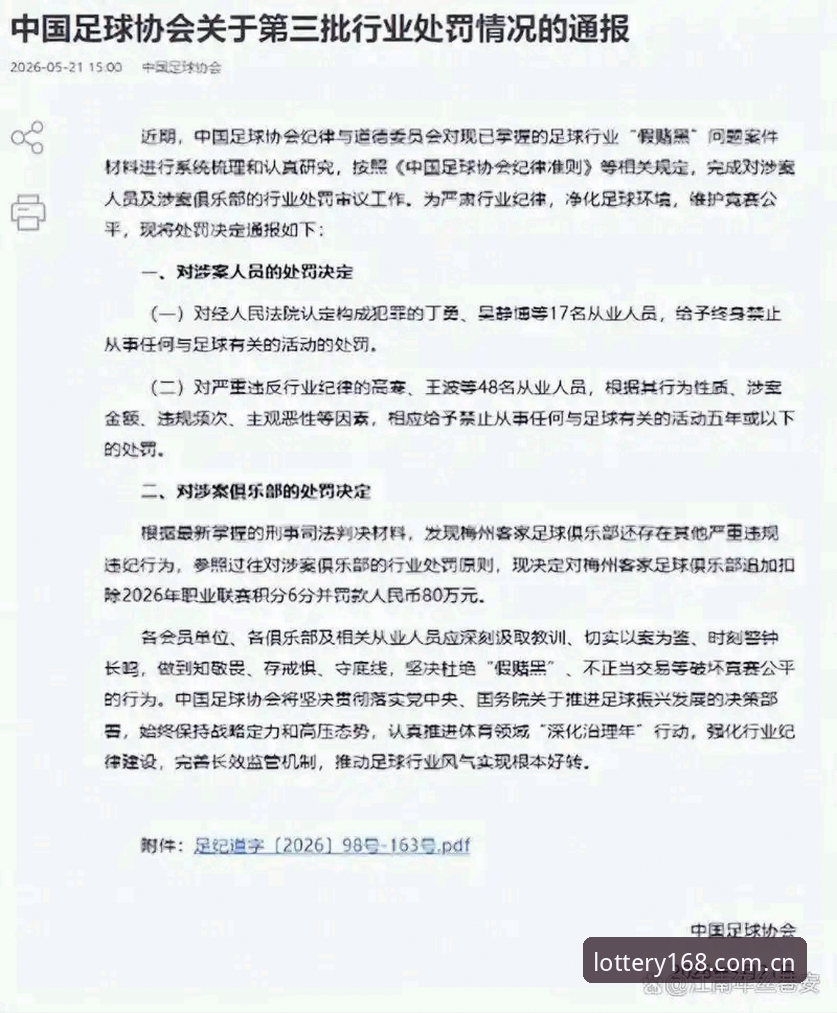 足协第三批禁足名单最新动态：17人终身禁足，168彩票平台用户热议事件脉络
